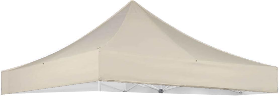White Canopy Replacement Cover Compatible with E-Z UP 10' x 10' Commercial Canopy,ES100S,CSF 10WH STL,ES1002F, Encore II, Bonus 4PCS Weight Bags