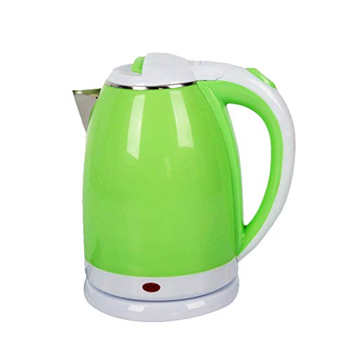 Wasserkocher, Wasserkocher, Grad Wärmedämmung Doppelschicht Beschichtet Anti-Scaldingstainless Stahlwasserkocher Kessel Anti-Trocken Verbrennen,Grün