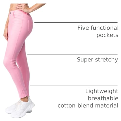 Image of YELETE Women's Basic Five Pocket Stretch Jegging Tights Pants
