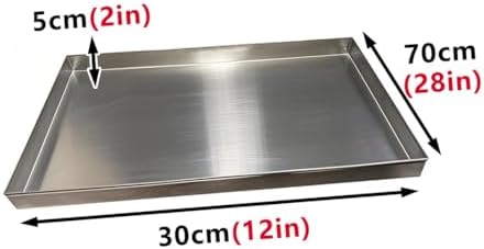 Air Conditioner Condensate Drain Pan - 30x70cm (12x28in) Drip Tray for Under Sink Hot Water Heater - Perfect Size for Efficient Water Management