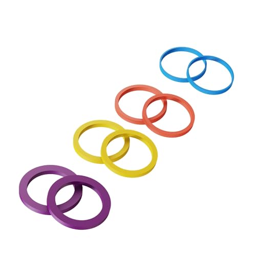 Rolling Pin Guide Rings, Multicolored Flexible Silicone Spacer Bands, Reusable 8 Piece Set Baking Accessories to Precise Thickness Dough for Pizza, Pies, Pastries, Pasta Rolling Pin Guide Rings, Multicolored Flexible Silicone Spacer Bands, Reusable 8 Piece Set Baking Accessories to Precise Thickness Dough for Pizza, Pies, Pastries, Pasta