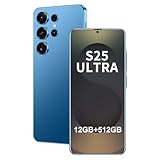 Unlocked Phone S25 Ultra Android Phone 8-core 12GB+512GB Cell Phone 7 inch HD Screen Mobile Phone 108MP+48MP Camera 6800 mAh Battery 5G Dual SIM (Deep Blue)