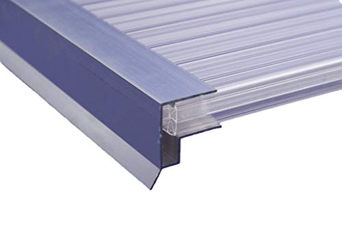 Preisvergleich Produktbild Aluminiumprofile für Stegplatten Abschlussprofile (10 mm u-Profil)