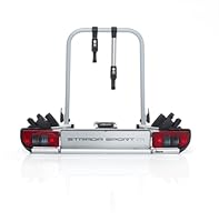 Atera 022684 PKW Fahrradträger Strada Sport 2, Auto-Kupplungsträger leicht mit Rückleuchten - für 2 Fahrräder oder E-Bikes