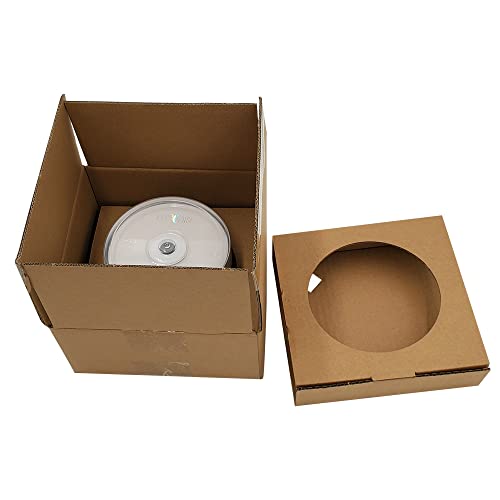 Image of DVD-R 16X 4.7GB Logo Top Blank DVD Discs 50-Pack Spindle | Marker-writable logo top for easy labeling and reliable recording. Spindle pack. FFP shipping protection. Cake Box