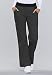 Cherokee Women's Flexibles Contrast Mid Rise Knit Waist Pull-on Pant, Pewter, X-Large