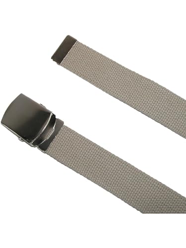 CTM Big & Tall Cotton Adjustable Belt with Nickel Buckle4