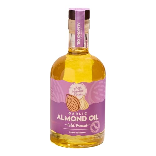 Fresh Vintage Farms Cold Pressed Garlic Almond Oil - 12.68 Fl Oz, Pack of 1