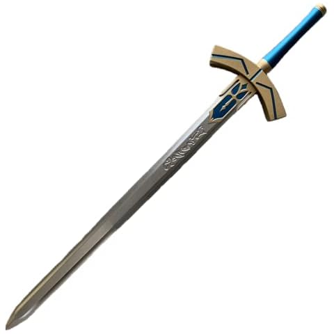 damdos Halloween Prop for Fate Stay Night Saber Arthur Pen Black White Excalibur Cosplay Swords PU Foam Birthdays Gifts Cover