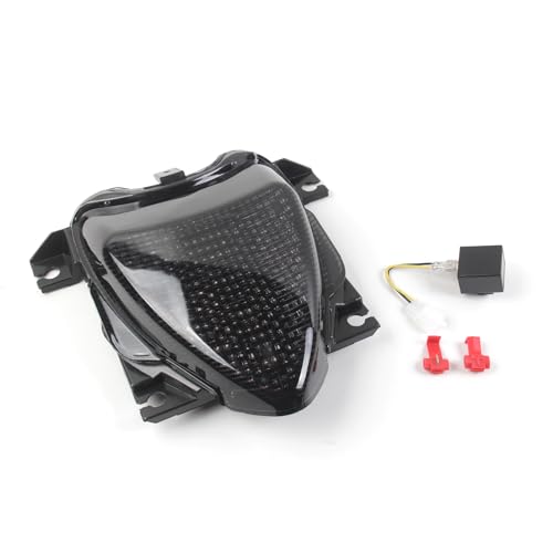 zurio Smoke Led Taillight Compatible with Suzuki M109 M109R 2006-2018, Turn Signal Brake Tail Light Integrated Motorcycle Replacement Accessories