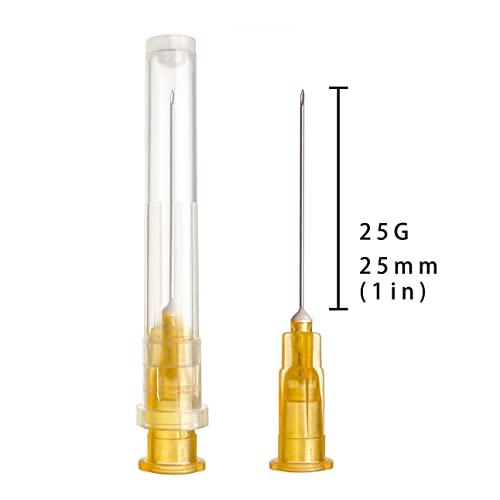 100pcs 25 Gauge 1inch Needle for Industrial Lab Accessories, Measuring and Refilling Inks