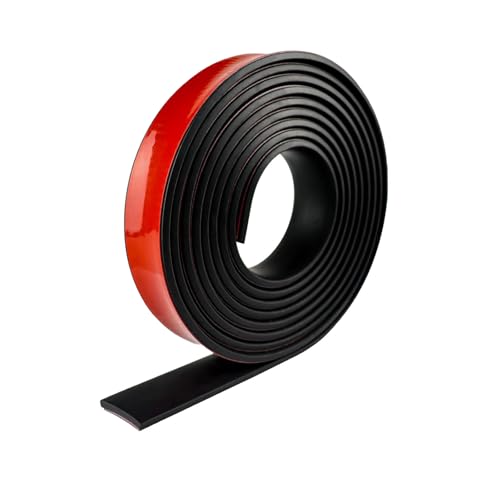 KEORHEZ 10 Meter Dichtungsband Selbstklebend, Gummistreifen, mit Selbstklebender Rückseite für Gummidichtungen, Heimwerker- und Anti-Rutsch-Anwendungen（1.5 mm x 10 m）