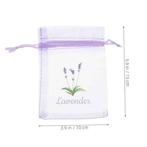 Bolsas de sachet lavanda 20 piezas con cuerda de cierre miniatura 2