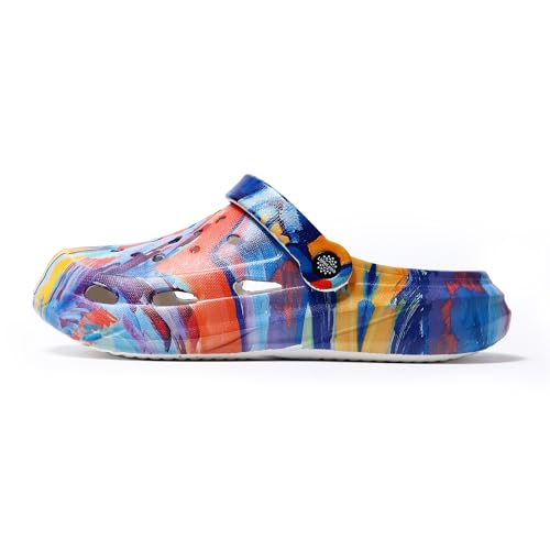 Image of Kids Boys Girls Classic Camo Beach Clogs | Lightweight Water Sandals - Quick-Dry Non-Slip Light and Durable