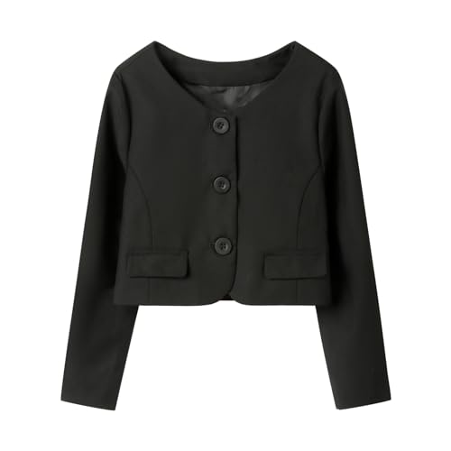 Mud Kingdom Girls Black Bolero Shrug Long Sleeve Short Cardigan