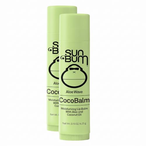 Sun Bum Cocobalm Aloe Wave - Hydrating Lip Balm With Coconut Oil and Aloe Vera - 0.15 oz Stick (Pack of 2)