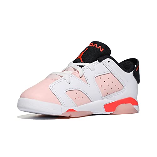 Jordan Baby Girl's 6 Retro Low (Infant/Toddler) White/Atmosphere/Infrared 23/Black 5 Toddler M