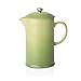 Le Creuset Caffettiera francese in gres con stantuffo in acciaio inossidabile, 1 litro, per 3-4 tazze, verde palma, 91028200426000