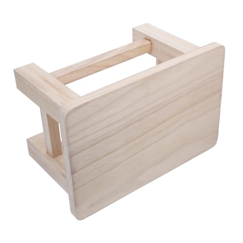 QUMIIRITY Solid Wood Children's Stool Black Foot Stool for Boys and Girls Entryway Shoe Changing Bench