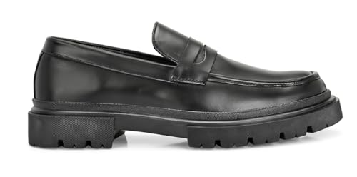 Image of MASSARI Premium Vegan Leather Upper Loafers for Men | Chunky Sole Formal Loafers