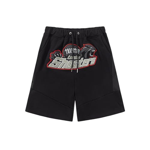 Trapstar Pantalones Trapstar Bordado Camiseta Cortos para Hombre Pantalon Trapstar Shooter Corto Bordado Pantalones Cortos de Algodón de Verano Pantalones Cortos Deportivos Pantalones Cortos Hombre