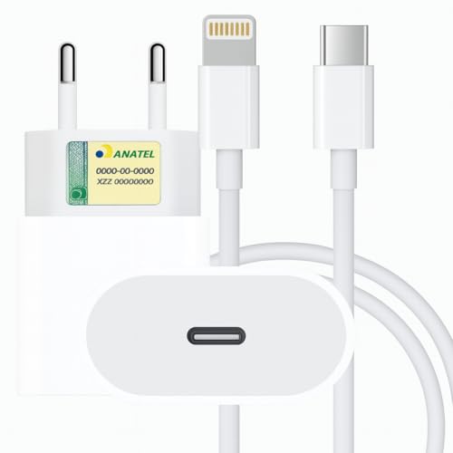 Kit Carregador Turbo Premium® com Cabo Tipo C USB-C Compatível iP...
