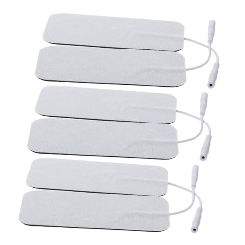 DECORNIJIA 6 piezas Parches Autoadhesivos de Tela No Tejida para de Masaje Electrodos Flexibles y Seguros para Espalda Cuello Rodillas y Pies