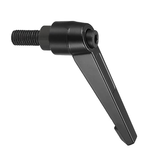 Image of Clamping Lever Handles, M12 x 25mm Male Thread, Adjustable Quick Release Locking Rotating Bolt Knobs Black - (Applications: for Lathe Machinery), 1-Piece