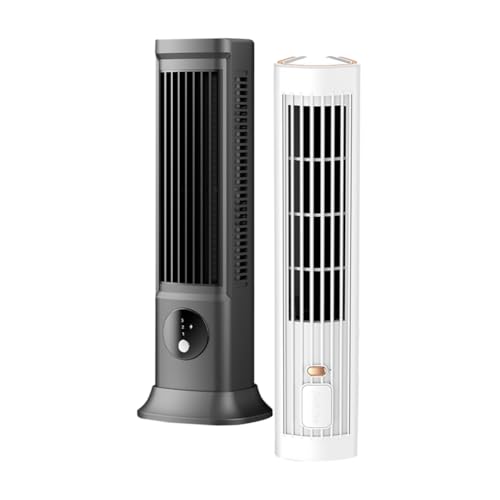 Ohewiiuk Aire Acondicionado Portátil de Torre para Escritorio, Ventilador de Refrigeración con 3 Velocidades, Ventilador de Refrigeración USB para Oficina, Paquete de 2