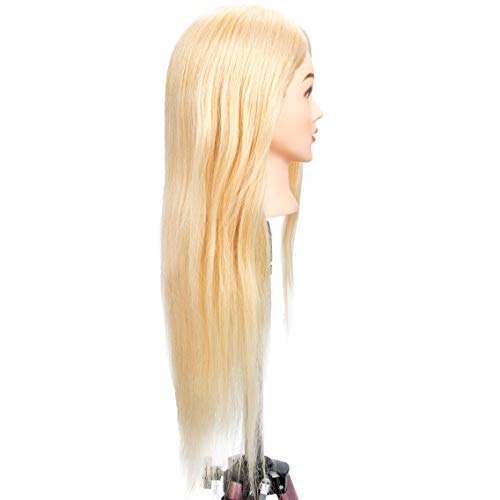 image for gexworldwide GEX 100% Blonde Human Hair Training Practice Head Styling