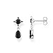 Produktbild Thomas Sabo Damen-Ohrringe Schwarzer Tropfen 925 Sterlingsilber H2087-643-11