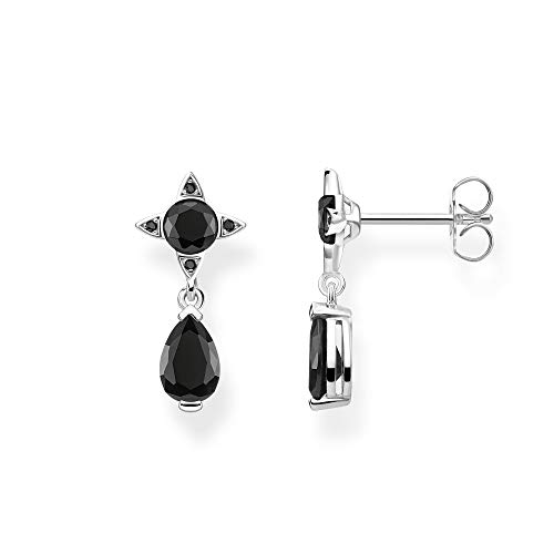 Preisvergleich Produktbild Thomas Sabo Damen-Ohrringe Schwarzer Tropfen 925 Sterlingsilber H2087-643-11