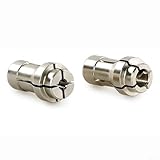 Adaptador de amoladora angular a amoladora recta para mandriles de 3 mm/6 mm, convierte amoladoras angulares roscadas 58-11 para moler en espacios reducidos (6 mm)