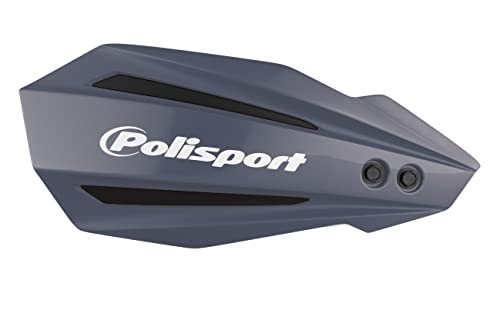 POLISPORT 8308500023 - Paramanos BULLIT 1 punto de fijación MX-Style fabricado en plástico con kit de montaje incluido compatible con motocicletas Yamaha en color nardo gris