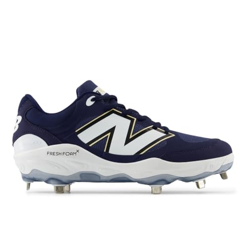 New Balance Men's Fresh Foam X 3000 V7 Baseball Shoe, Team Navy/White, 9 M
