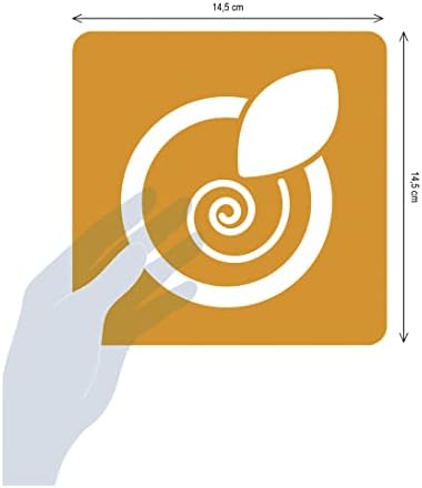 Avenue Mandarine - Ref 42449MD - Stencil Set - Dinosaur Designs - 6 Stencils Per Pack, Translucent for Easy Placement, Compatible with Felt Tips, Pencils, Paint & More