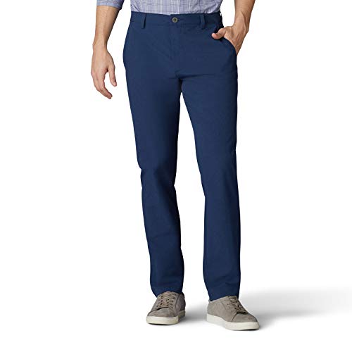 Lee Men's Performance Series Airflow Slim Fit Pant, Navy Heather, 40W x 34L