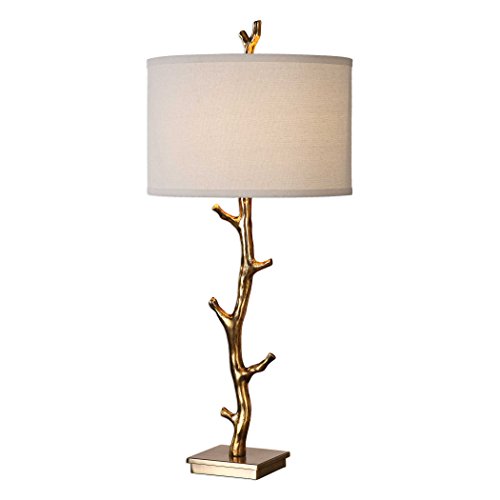 My Swanky Home Gold Tree Branch Table Lamp | Modern Twig Organic Shape Column #TOP20