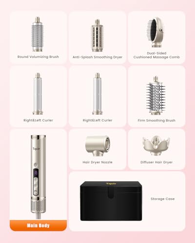 Tqcir 8-in-1 Air Styler with Coanda Auto-Wrap Curlers — view 8