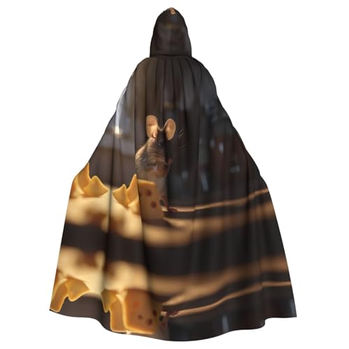 Veste à capuche souris longue cape de fête pour halloween et carnaval