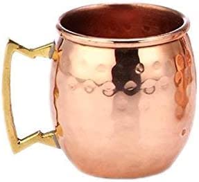 Prisha India Craft 2 Oz. Solid Copper Mini Moscow Mule Shot Mug, Set Of 4 Authentic 100% Solid Copper Hammered Moscow Mule Mug 2-Oz Shot Glass - Set Of 4 #TOP6