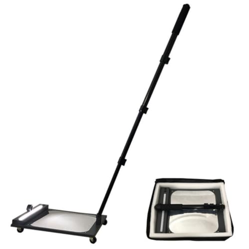 LED ���C�g�t�� �ԗ������_���~���[ �L�k�|�[�� 50�`120cm ���a 30cm ��^�ʖʃ~���[ ����ɂ��� �y�� �L���X�^�[�t�� �Ï��Ή� �g���b�N�E��p�ԁE�z�e���{�ݗp (DS-V5 �v�b�V���z�C�[�����i���C�g�����j)