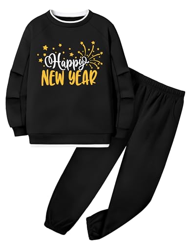 KANGKANG New Years Outfit Boys Size 9 Size 10 Two Piece Crew Neck Long...
