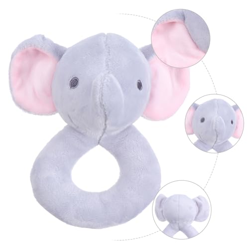 Peluche éléphant sonore pour fortifier la préhension de bébé - 7