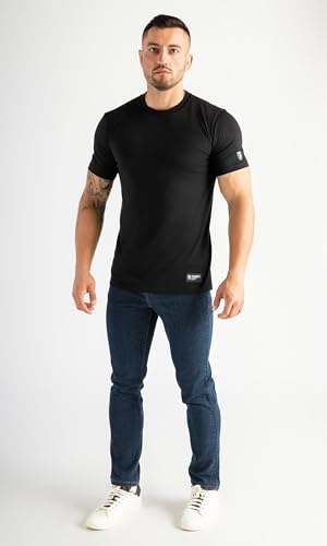 T-shirt avec inscription PGWEAR anti-déformation pour un style décontracté durable