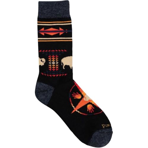 Pendleton Camp Socks Big Medicine Black L