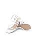 DREAM PAIRS Women's Low Kitten Heels Strappy Open Square Toe Ankle Strap Sexy Fashion Comfort Dress Shoes Party Heeled Sandals,Size 8.5,White,DWUMHS2561