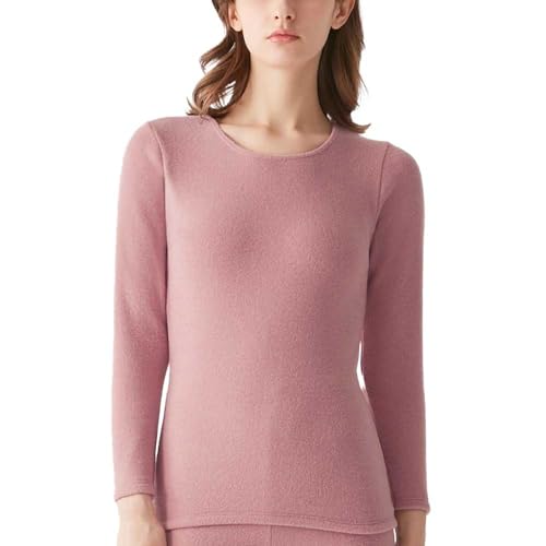 [グンゼ] 長袖インナー 厚手起毛 吸湿発熱 あったかインナー 冷え対策 HOTMAGIC ホットマジック MH9546 レディース ミステイピンクのサムネイル