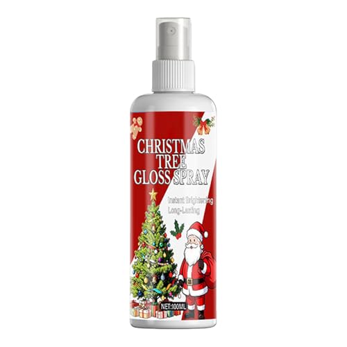 Limpiador de Plantas Artificiales - 100 ml Solución De Limpieza Para Bolas De Árbol - Spray Brillo Para Árbol Navidad | Para Esferas Ramas De Pino Coronas Navideñas Cintas Decoraciones Invernales