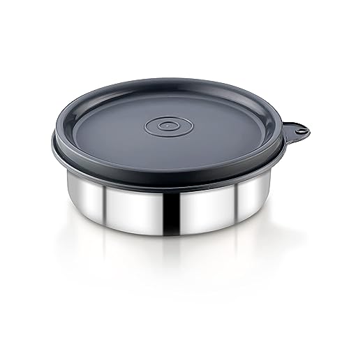 Image of Pigeon Vibe 3 Stainless Steel Lunchbox |SS Tiffin Box with Leak-Proof Airtight Lid | Steel Lunch Box for School, College, Office, Travel, Outdoor